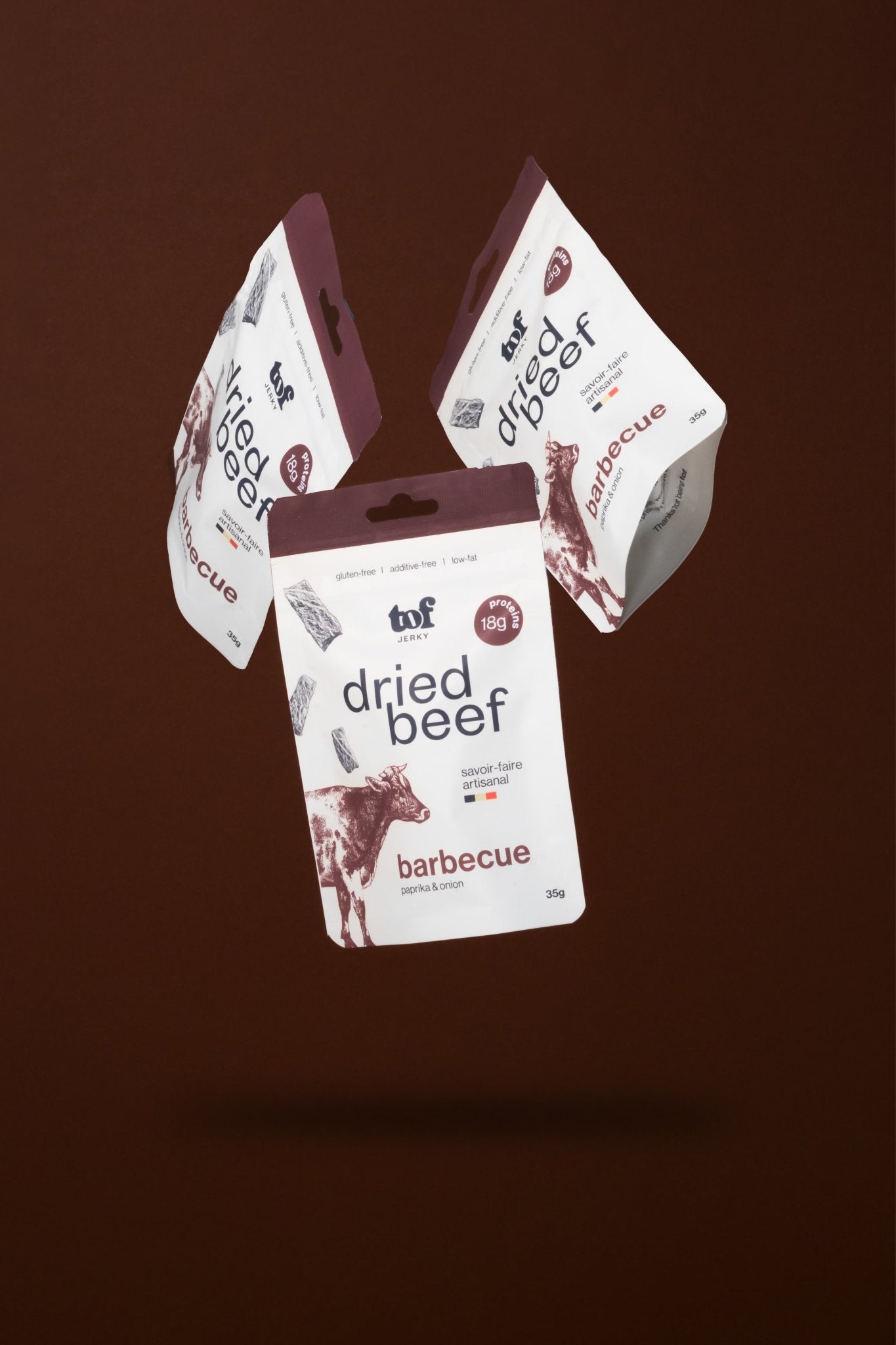 Barbecue Tof Jerky - Belgian dried beef paprika and onion