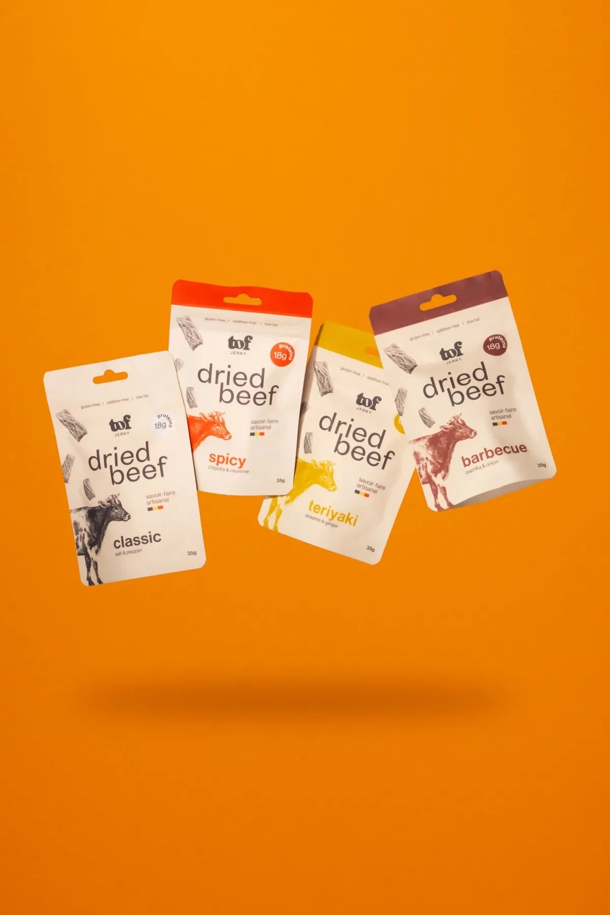Pack Découverte | Beef Jerky Belge, 4 Saveurs