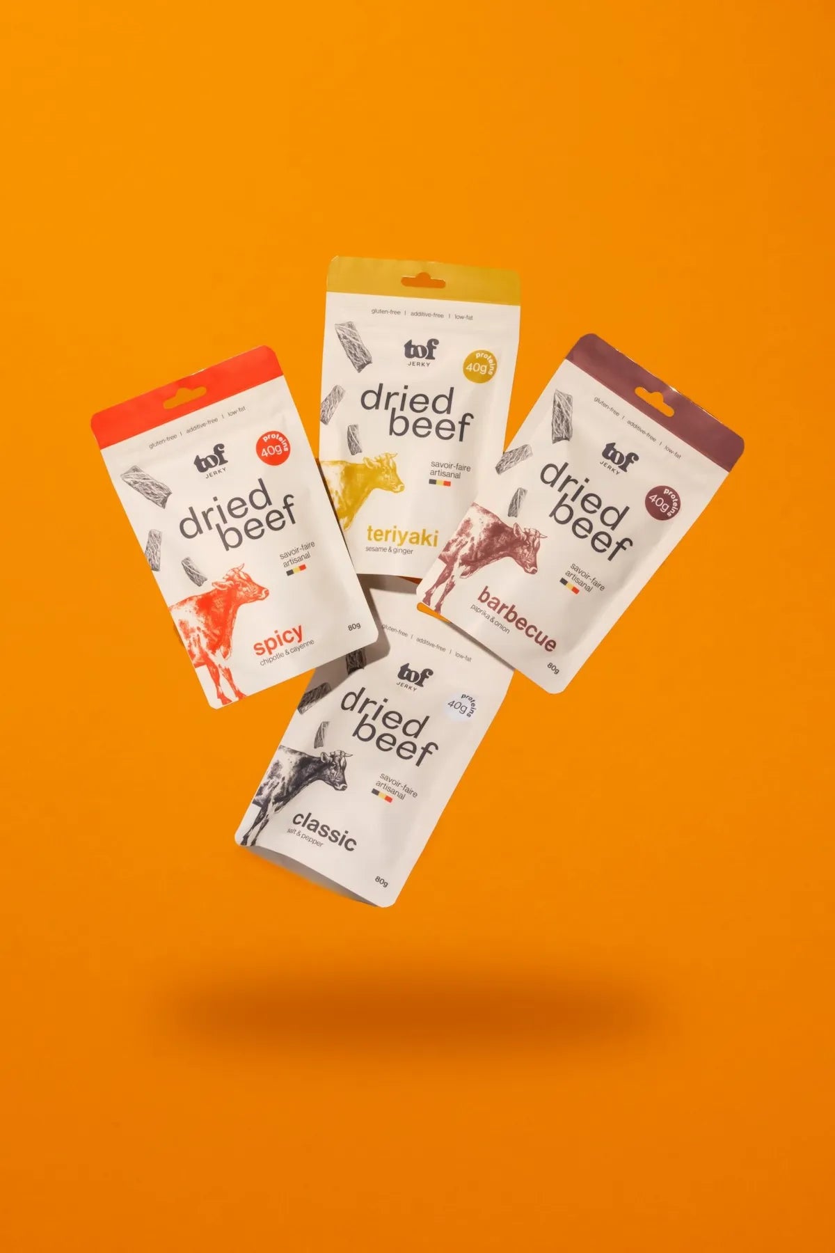 Pack Découverte | Beef Jerky Belge, 4 Saveurs