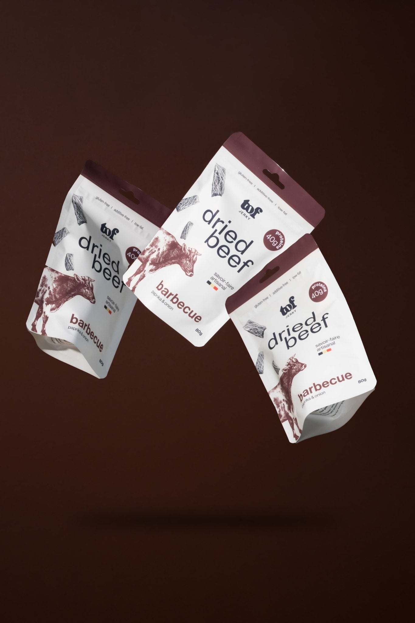 Barbecue Tof Jerky - Belgian dried beef paprika and onion